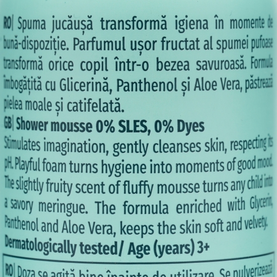 Spumă de duș pentru copii Marshmallow 3+ ani, 200ml