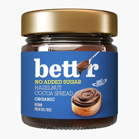 Cremă eco de alune și cacao, fără zahăr adăugat, 250g