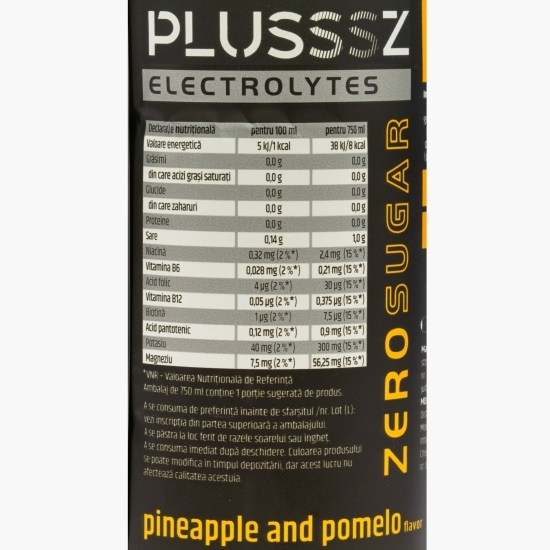 Băutură cu electroliți, zero zahăr, cu aromă de ananas-pomelo Sportcap 750ml