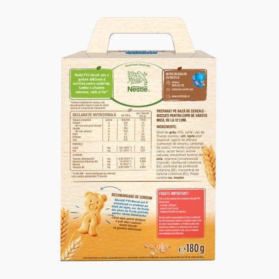 Biscuiți pentru copii P'tit biscuit, 12+ luni, 180g