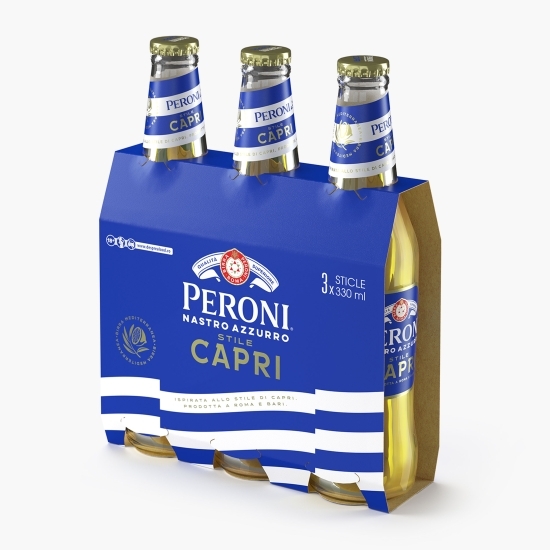 Bere blondă Capri sticlă 3x0.33l