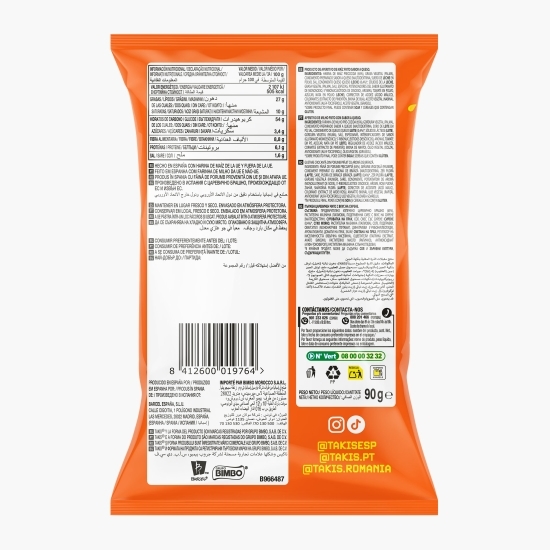 Snacks din porumb cu aromă de brânză Intense Nacho 90g