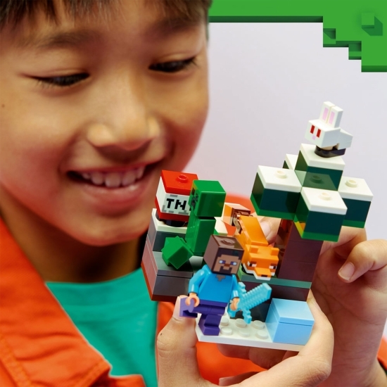 Aventura din Taiga a lui Steve, 21583 Minecraft, 79 piese, +6 ani