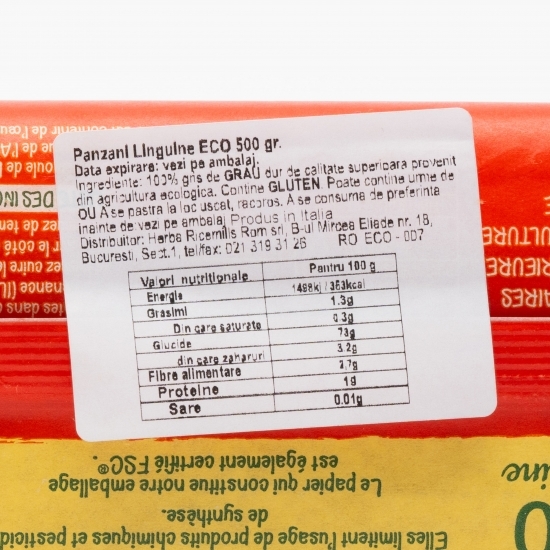 Paste Linguine eco 500g