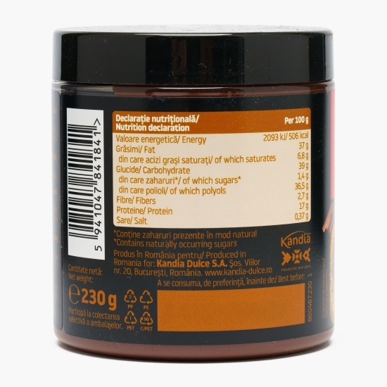 Cremă tartinabilă proteică, cu cacao și aromă de rom 230g