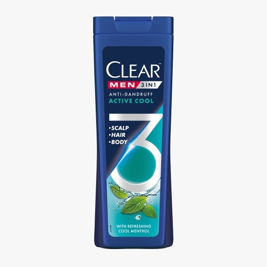 Șampon antimătreață pentru bărbați 3 în 1 Active Cool 360ml