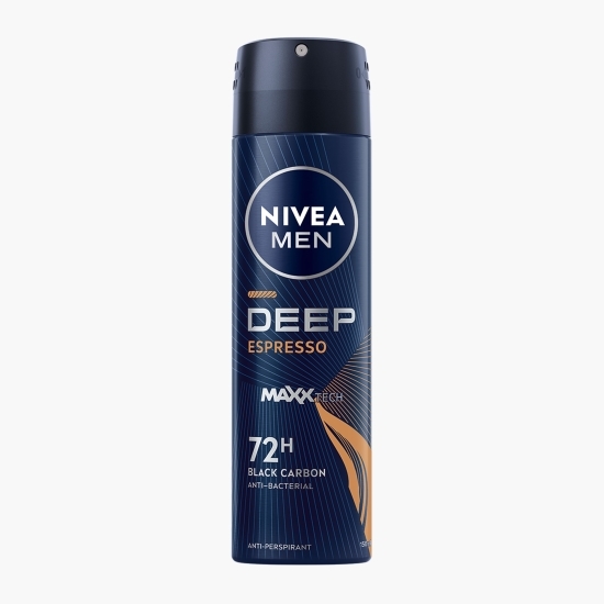 Deodorant spray pentru bărbați, Men Deep Black Carbon Espresso 150ml
