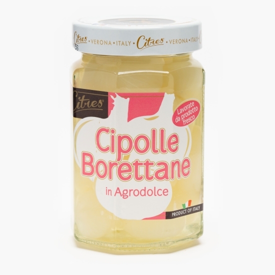 Ceapă Borettana in sos dulce-acrișor 290g