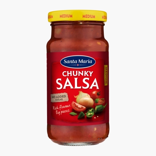 Sos salsa mediu chunky wrap, fără zahăr adăugat 230g