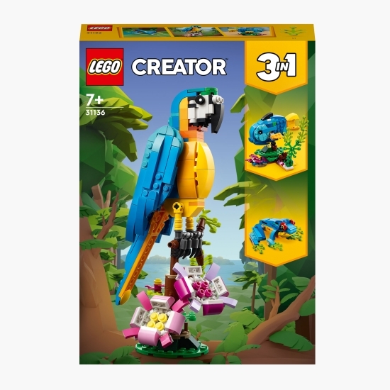 Papagal exotic 3în1, 31136 Creator, 7+ ani