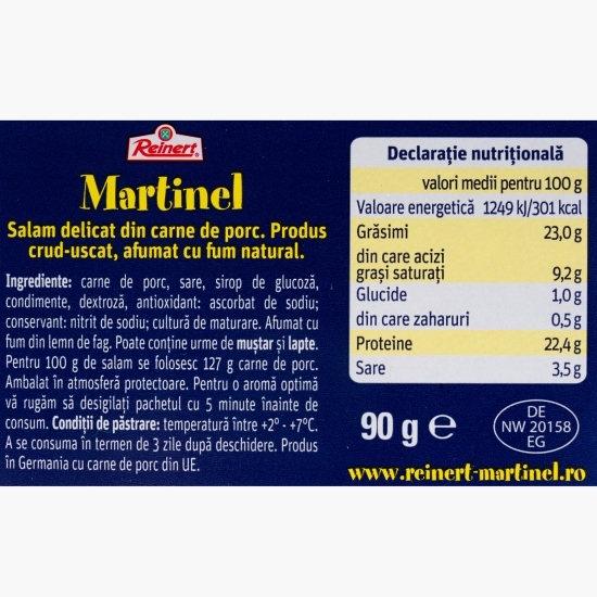 Salam din carne de porc 90g