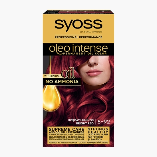 Vopsea de păr permanentă fără amoniac Oleo Intense, 5-92 roșcat luminos, 115ml