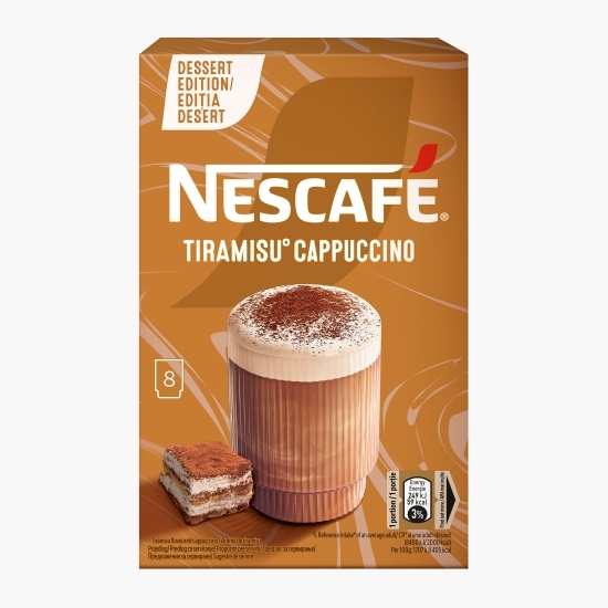 Cappuccino Tiramisu, plicuri 8x14.6g, mix de cafea instant