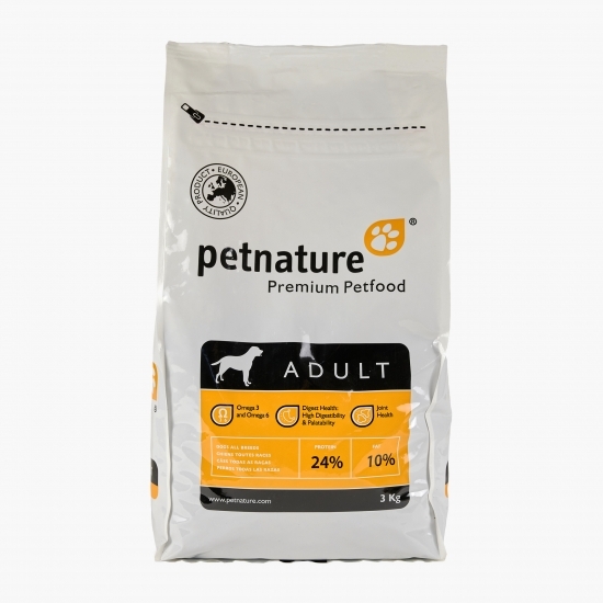 Hrană uscată Premium pentru câini adult, 3kg