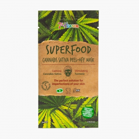 Mască de față Superfood Cannabis Sativa Peel-Off 10ml 