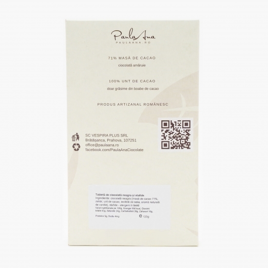 Ciocolată neagră 71% cacao cu stafide Jumbo 120g