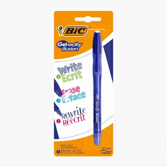 Stilou Roller Gelocity Illusion cu gel termosensibil albastru