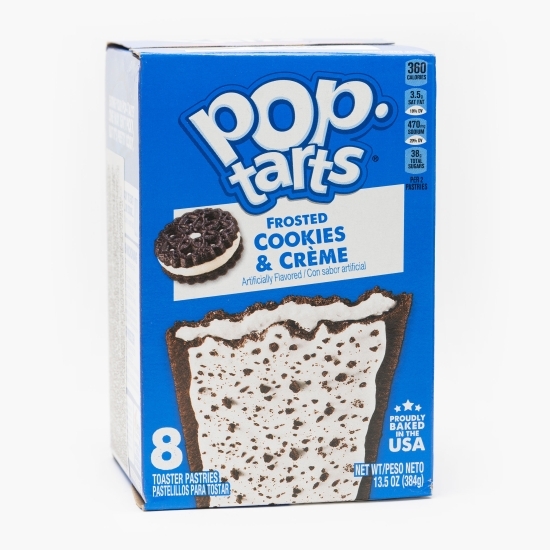 Pop Tarts Frosted Cookies & Creme – aromă de biscuit și cremă glazurate 384g