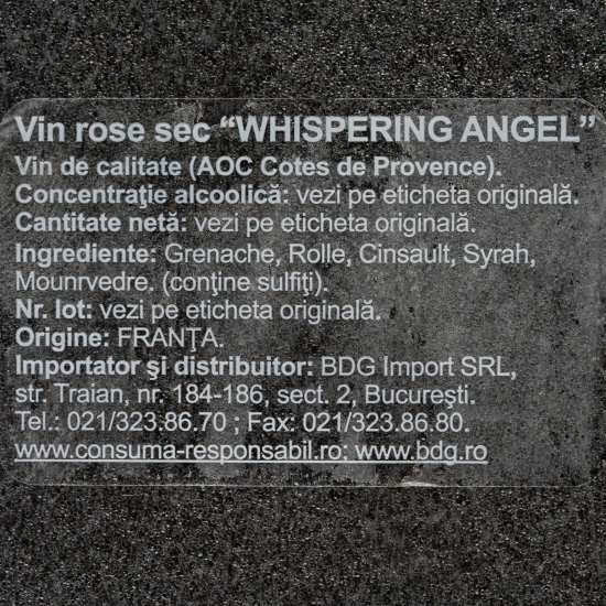Vin rose sec, Whispering Angel, 13%, 0.75l