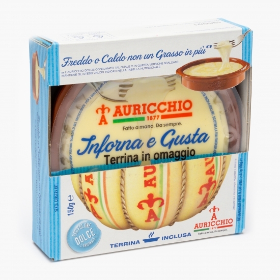 Specialitate de brânză Provolone dulce cu castron de ceramică 150g