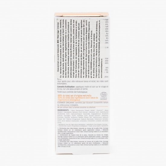 Concentrat bio cu acid hialuronic pentru față 15ml
