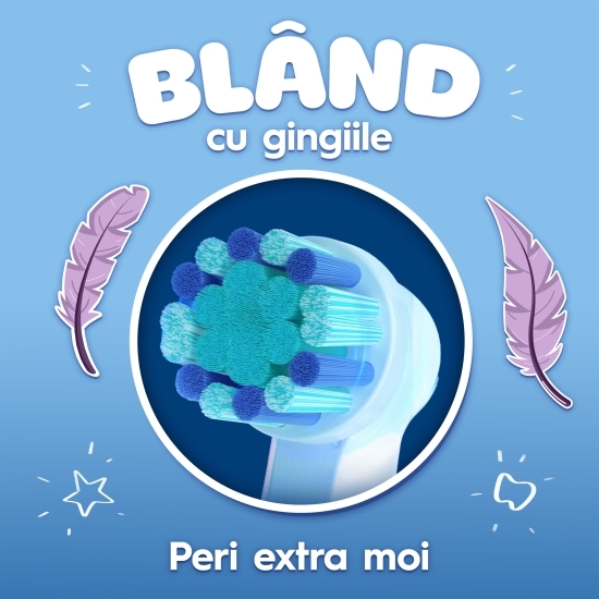 Periuță de dinți electrică Pro Kids Frozen, 2 moduri de periaj, 1 capăt, 4 autocolante, trusă de călătorie, 3+ ani