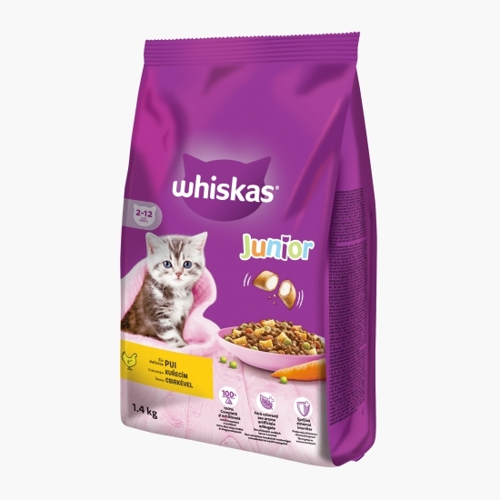 Hrană uscată pentru pisici junior, 1.4kg, cu pui
