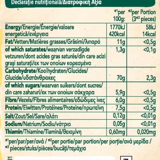 Snack ecologic din porumb cu morcovi, 6+ luni, 20g