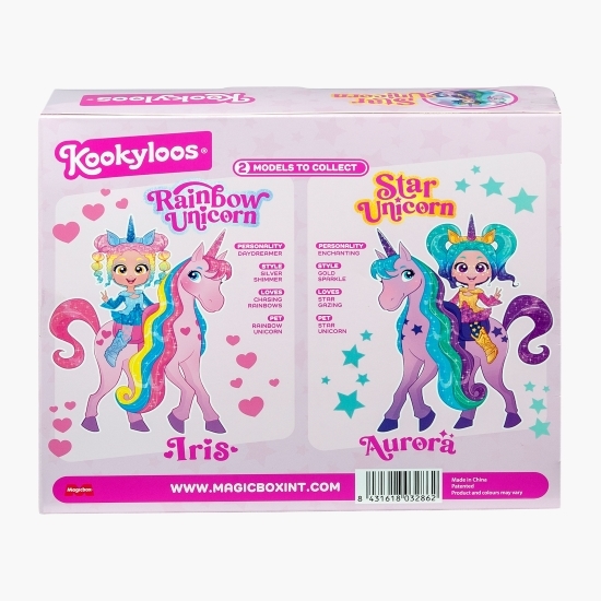Set de joacă cu păpușă Aurora Star Unicorn KookyLoos
