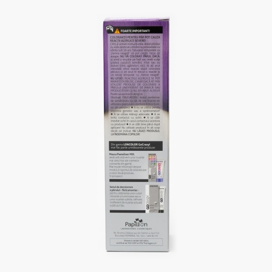 Mască (cremă) colorantă semipermanentă pentru păr P22 violet GoCrazy 100ml