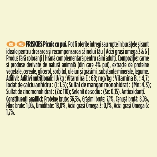 Recompense pentru câini, 42g, Picnic cu pui