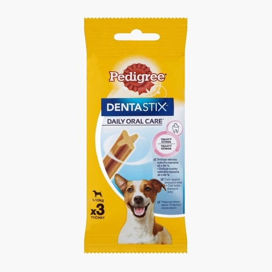Batoane dentare pentru câini de talie mică, 3 buc, 45g, DentaStix