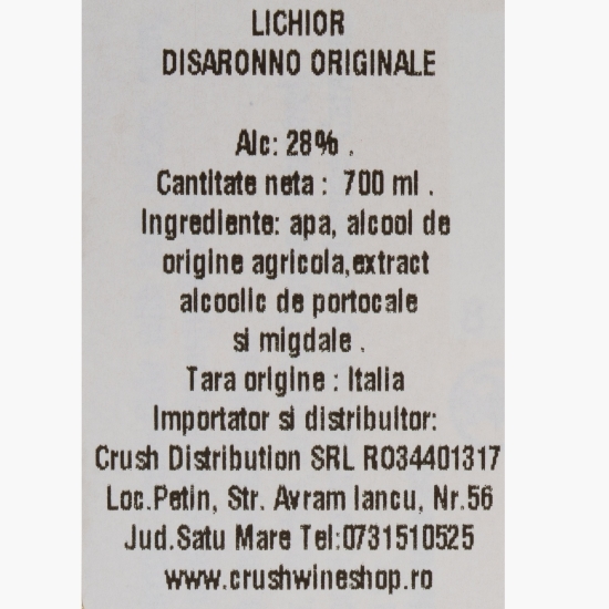 Lichior Amaretto Originale 28% alc. 700ml