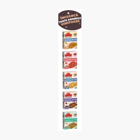 Cereale vegane cu aromă de cocos, cu 35% proteină, fără zahăr, low carb, fără gluten 250g