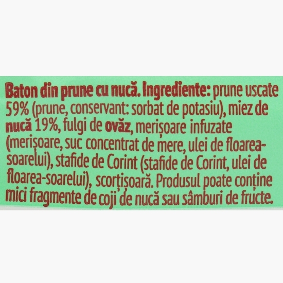 Baton vegan de prune cu nucă 30g