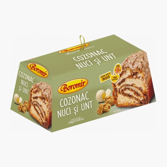 Cozonac cu nuci și unt 550g