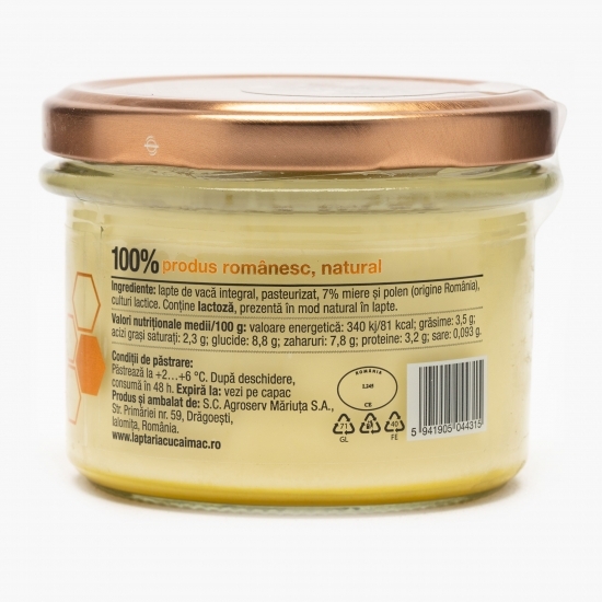 Iaurt cu miere și polen 190g