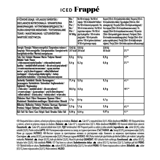 Iced Frappe 16 băuturi 152g, capsule cafea