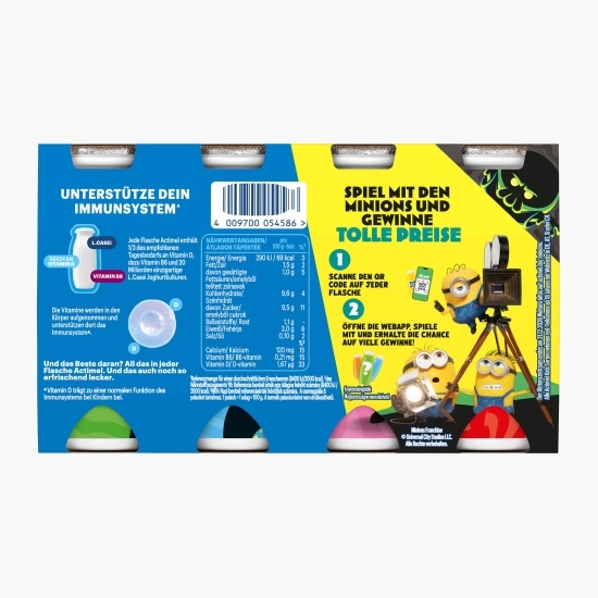 Iaurt de băut cu aromă de banană 8x100g