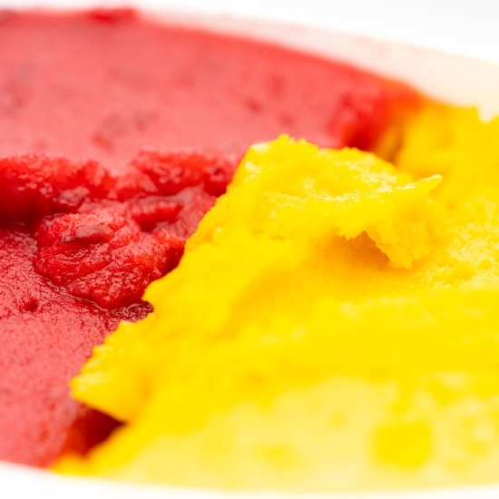 Înghețată italiană artizanală (gelato) vișine + mango(vegan și fără zahăr) 300g
