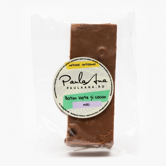 Baton lapte, cacao și nuci 100g
