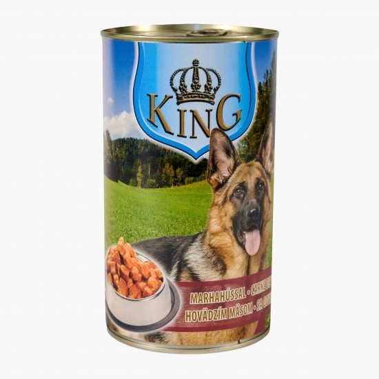Hrană umedă integrală pentru câini adulți, 1240g, cu carne de vită