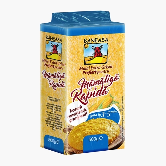 Mălai extra grișat pentru mămăligă rapidă 500g