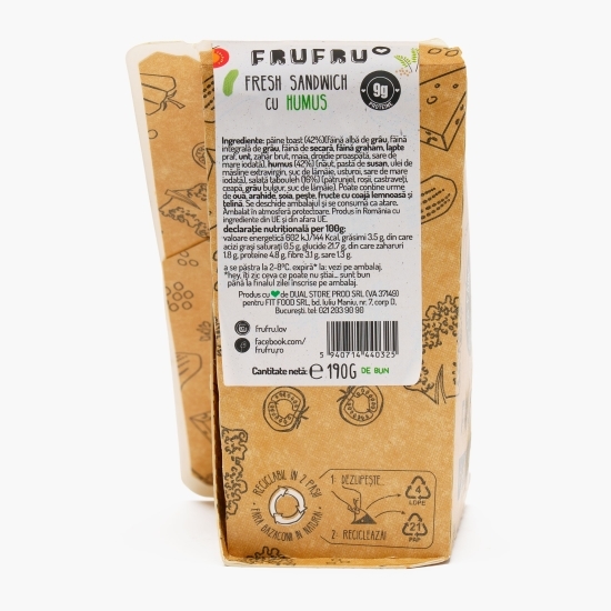 Sandwich triunghi cu humus 190g