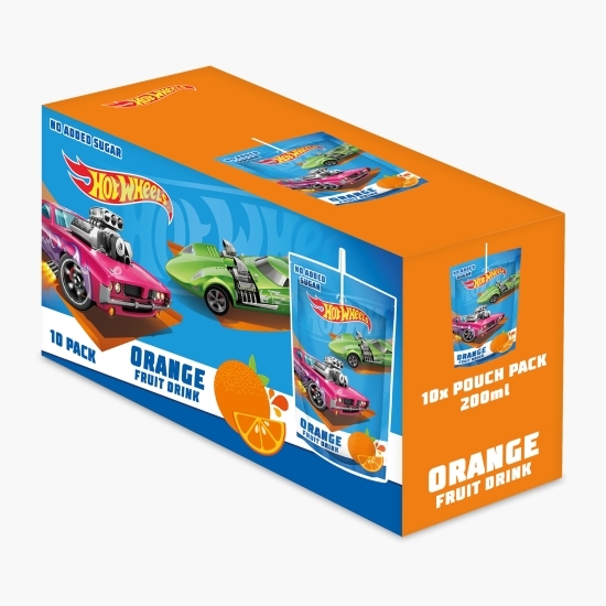 Băutură necarbonatată Hot Wheels cu portocale, 10x200ml