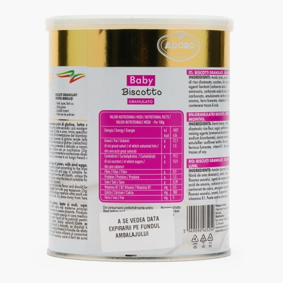 Biscuiți granulați pentru copii, fără gluten, +4 luni, 400g