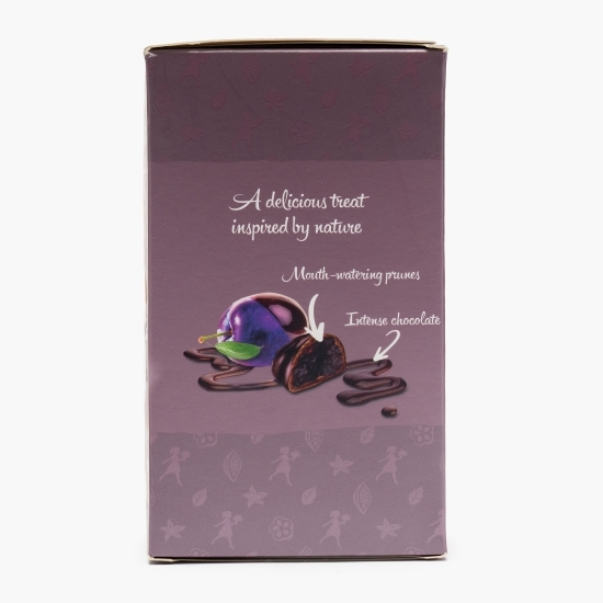 Prune glazurate în ciocolată amăruie 185g