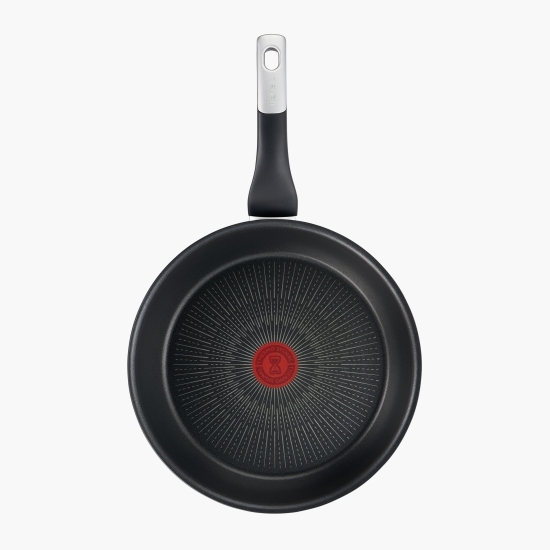 Tigaie Unlimited, 30cm, inducție, înveliș antiaderent din titan, indicator Thermo-Signal, bază Thermo-Fusion, negru