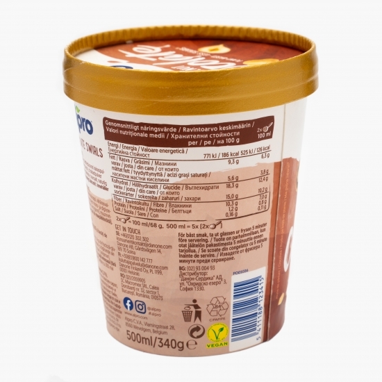 Înghețată pe bază de alune de pădure și ciocolată 340g