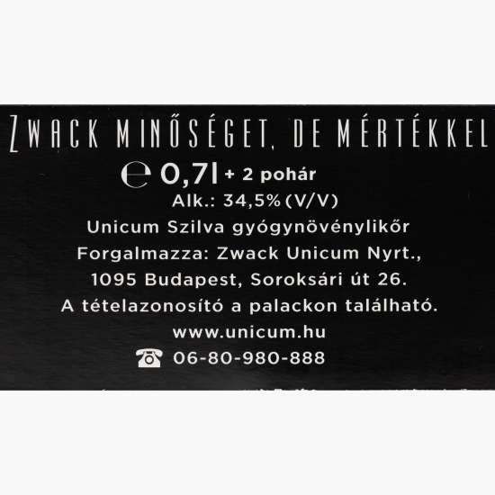 Lichior digestiv din plante 0.7l + 2 pahare